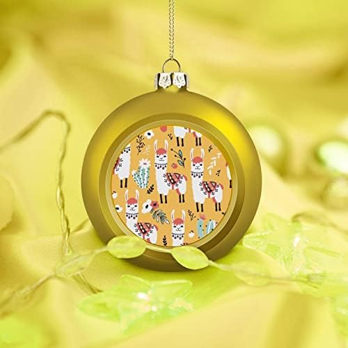 Прекрасни ламички цвеќиња Божиќна топка што виси украси Xams Декорација на дрво за празнична забава