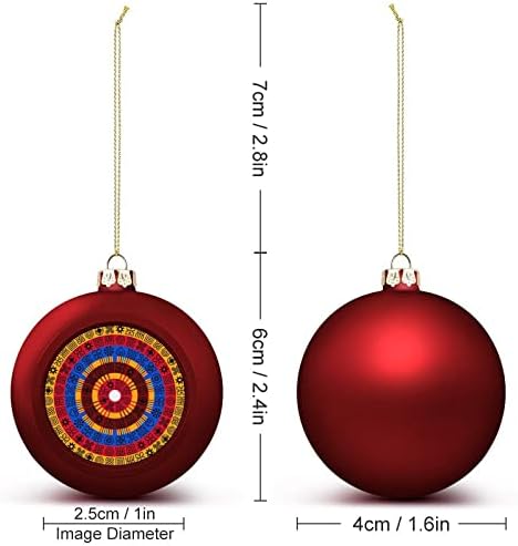 Африкански Адинка Божиќна топка што виси украси Xams Декорација на дрво за забава