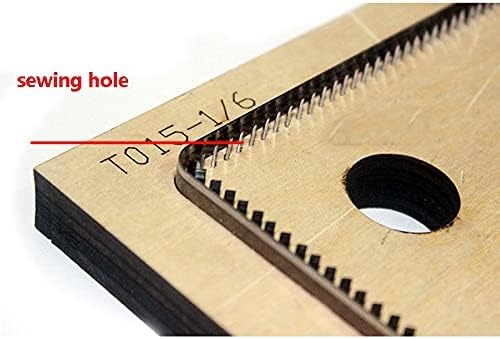Јапонски челик сечило DIY кожен паричник држач за картички Дрво умираат исечени килофни шаблони за ракави за рака, поставена алатка за кожа од