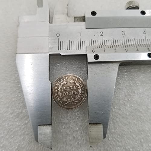 Антички ракотворби Американски 1853-О верзија полу ширина на месинг од сребрена сребрен долар Сребрен круг Странски сребрен долар