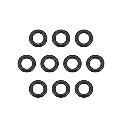 Uxcell нитрилна гума О-прстени 11мм ОД 5мм ID 3мм ширина, заптивка за запечатување на метрички, пакет од 10