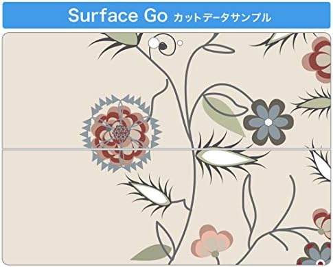 Декларална покривка на igsticker за Microsoft Surface Go/Go 2 Ultra Thin Protective Tode Skins Skins 001310 Цветно растение