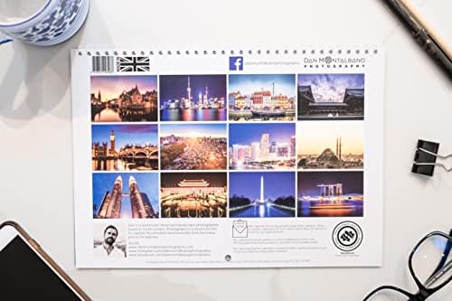 Градови На Светот 2024 Ѕид Календар | Виси Ѕид Календар | 2024 Месечен Календар | А4 Календар