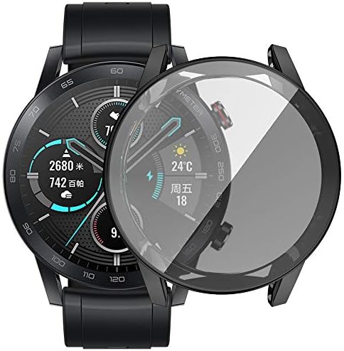 Случај за заштита на екранот Компатибилен со Huawei Honor Magic Watch 2 46mm Tencloud опфаќа целосен заштитен капак за чест Меџик часовник