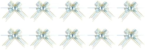 Јојофуни 10 парчиња повлечете украс органза небо- цветно разнобојно сино небесно небо до завиткување на в Valentубените, Велигденска