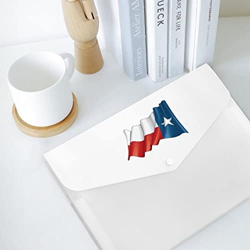Тексас Веење Знаме Пластични Обоени Папки Со датотеки со 6 Оддел Хармоника Пластичен Организатор На Документи Голем Капацитет