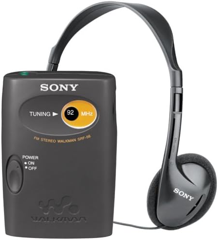 Sony SRF-56 FM Radio Walkman со локален/далечен прекинувач
