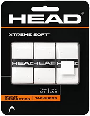 Глава Xtreme мека ракета со прекривка - лента за зафаќање на тениски рекет - 3 -пакет