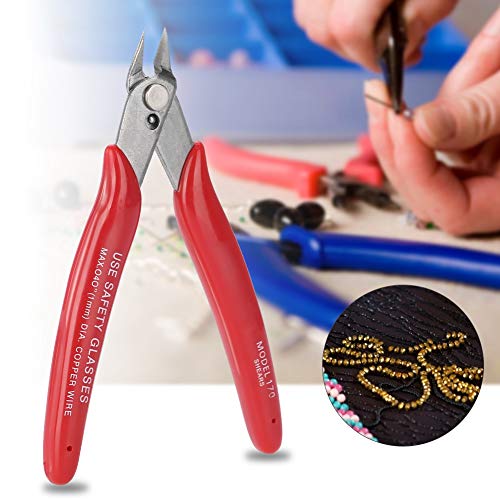 Salmue Side Cutting Nippers, челична дијагонална клешти алатка за алатки за кабел за кабел DIY мини сечење клетка дијагонална странична