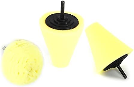Придружете се на Ware 2 парчиња жолти вежба за сунѓер, сунѓерски влошки, сунѓерско тркало, цврстина пена Полтер тампон подлога сунѓер топка,
