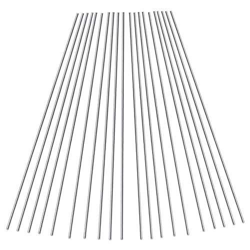 Чувствувачи на алуминиумска тркалезна шипка 5/16 Дијаметар 6061 Алуминиум Цврст стап за DIY занает, должина од 150мм, 5 парчиња