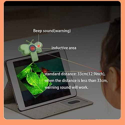 Masterbond Eye Vision Care Clipper Clipper Reading Водич за аларм клип на симпатична форма на пеперутка USB пополнување паметен за деца