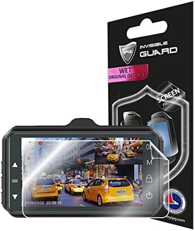 IPG за Chortau Dual Dash Cam 3 инчи табла за табла за заштитник на екранот на екранот Невидлив чувар на екранот -HD квалитет/само