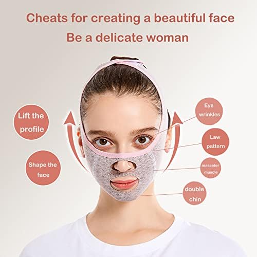 Маска за скулптурирање на лицето за убавина, V маски за обликување на лице, двојно редуктор на брадата, V маска за кревање на линијата