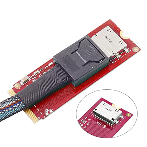Cy Adapter PCI-E 4.0 M.2 M-Key to Oculink SFF-8612 SFF-8611 Адаптер за домаќини за PCIe NVME SSD 2260