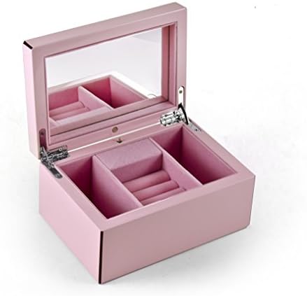 Здраво-Сјајна Розова И Виолетова Маѓепсана Балетска Музичка Кутија За Накит Со Треперење - Многу Песни За Избор-Девојчето На Тато