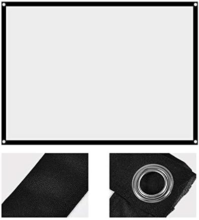 LMMDDP Преносен не-бел бел проектор за проекција на завеси со екран со лепило и куки екрани за проекција