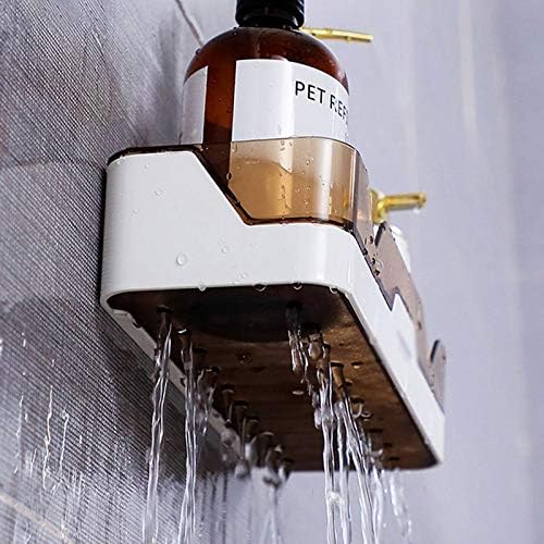 Wxxgy водоотпорен wallид поставен пластична полица за складирање мода едноставен стил Организатор за туширање решетката кујна и држач