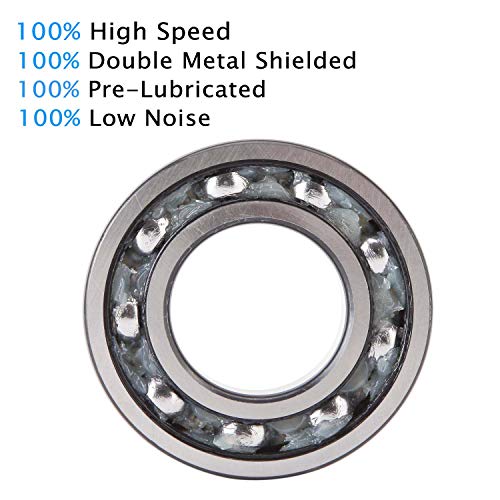 Donepart 625ZZ Мали Лежишта 5mm ID x16mm Od 5mm Дебели Претходно Подмачкани И Двојни Метални Заштитени Лежишта, 10 Парчиња