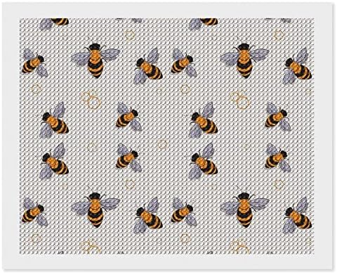 Смешни Летечки Пчели Комплети За Сликање Дијаманти 5Д Самостојна Целосна Вежба Кристал Уметност Ѕид Декор за Возрасни 16 x20