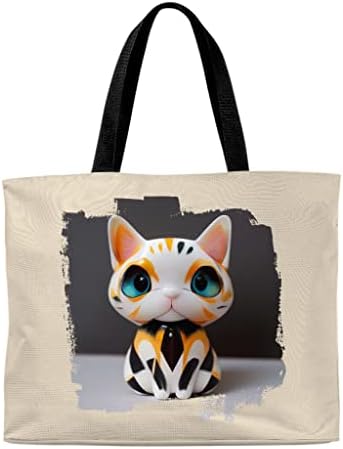 Торба за мачки за мачки - торба за купување графичка уметност - торба за маче тота