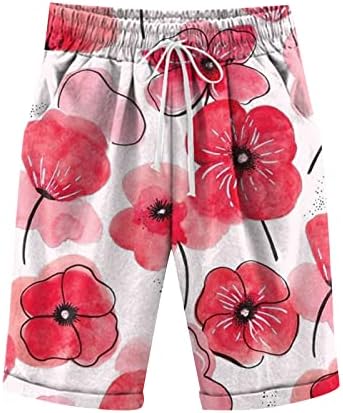 Бермуда шорцеви за жени лето секојдневно колено должина на коленото чиста боја дрес шорцеви со џебови лабава удобна дневна долга