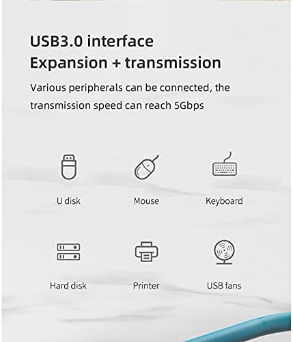 LHLLHL Мулти -функционална преносна докинг станица USB C до 4K -компатибилен USB 3.0 PD за Pro