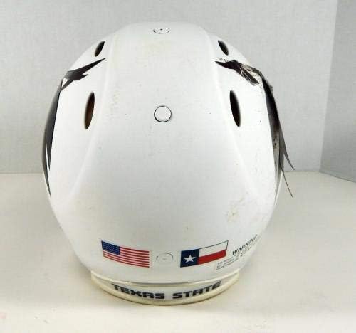 Државен универзитет во Тексас во 2011 година Бобкетс 50 Игра користеше бел шлем DP03236 - Користена игра на колеџ