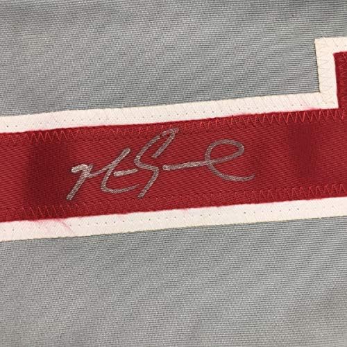 Автограмиран/потпишан Марк Грејс Чикаго Греј Бејзбол Jerseyерси ЈСА Коа
