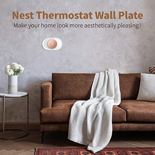 Гнездо термостат wallидна плоча, компатибилна со Google Nest Thermostat Trim комплет wallид за монтирање на плоча GA01837 -US