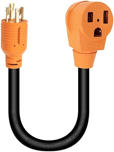 Кабел за адаптер за заварувачи на цвекло, NEMA L14-30P машки до 6-50r женски кабел за напојување со напојување, генератор 4 понг 30 засилувачи