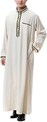 Оиолој постелнина есенска опуштена фит облека Менс со долги ракави за дишење цврст туничен патент, обичен екипаж-врат на отворена туника