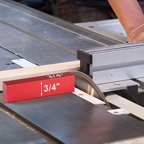 Поставување блокови за обработка на мерач на висина на мерачи, 15 парчиња прецизни шипки за поставување алуминиум за алатки за обработка на дрво
