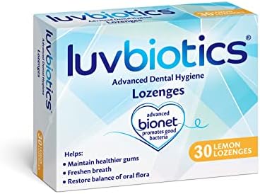 Luvbiotics - Напредна хигиена на забите - 30 лозови вкус на лимон - освежено здив и промовирајте здрав орален микробиом - Пробиотичен