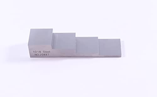 Блок за тестирање на 4 чекори 1018 Блок за калибрација на челик UT Block 0,1 0,2 0,4 0,6 дебелина на дебелина клин Ултразвучен тест блок јаглероден