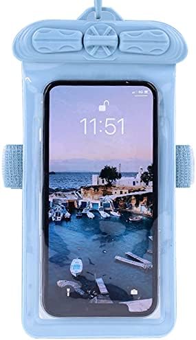Ваксон Телефон Случај, Компатибилен Со Xiaomi Redmi A1 Плус Водоотпорна Торбичка Сува Торба [Не Заштитник На Екранот Филм ] Сина