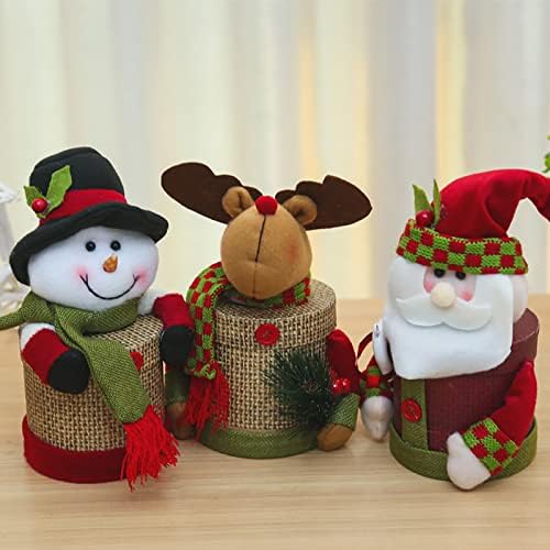 Ксиос Божиќна Декорација 2022 Кутија За Подароци За Дедо Мраз Кутија За Бонбони За Хартија Бадник Кутија За Јаболка Подароци