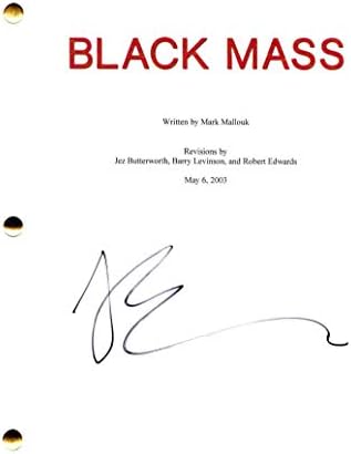 Elоел Едгертон потпиша автограм - Црна маса со целосна филмска скрипта - Војна на Starвездите, Кинг, ovingубов, Црвен Спароу, Големиот
