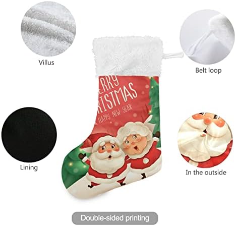 Алаза Божиќни чорапи Божиќни ликови класични персонализирани големи декорации за порибување за семејни сезонски празници за забава