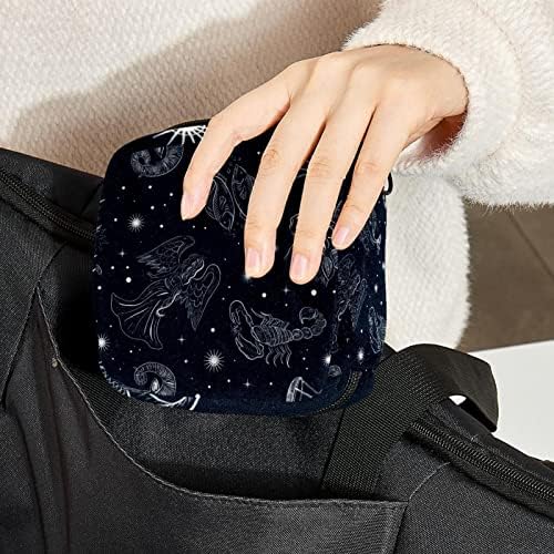Санитарна торба за складирање на салфетки за жени Симпатична, женска држач за менструација на подлогата за период, преносен патент менструален