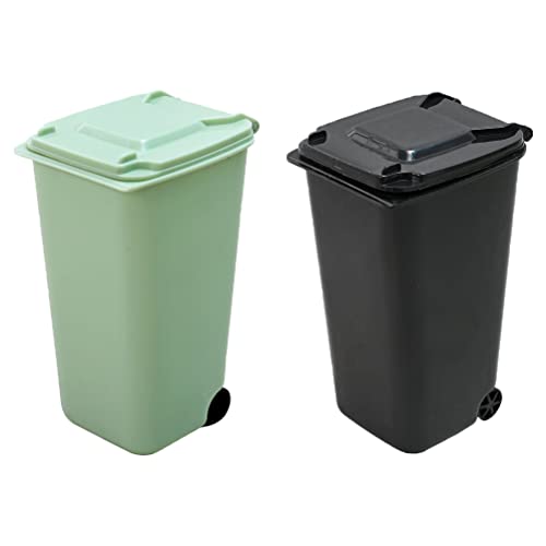 Cabilock гаража складирање мини ѓубре корпа мини отпадоци за отпадоци 2 парчиња канцелариски корпи за отпадоци мултифункционални конзерви за