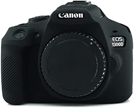 Ceari Силиконски Камера Случај Целото Тело Заштитна Обвивка Покрие Кожата За Canon EOS 1300d 1500D Бунтовник T6 T7 Дигитални Камери-Црна
