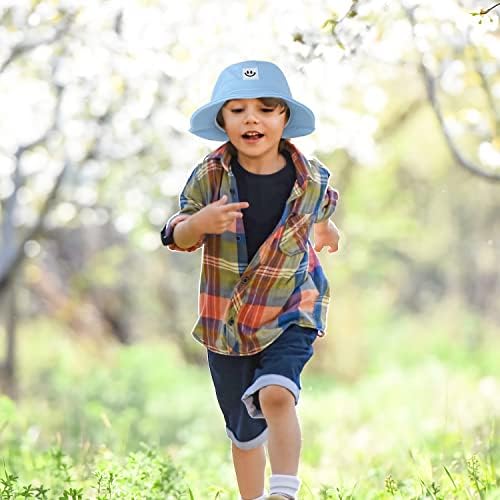 Американски трендови Детските капи се насмевнуваат со кофа капа за девојчиња за момчиња лето патување кофа на отворено дете