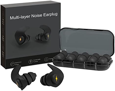 Ушни приклучоци за откажување на бучава за спиење, 6 пара удобни силиконски звук блокирачки ушни приклучоци, еднократно пеење за миење
