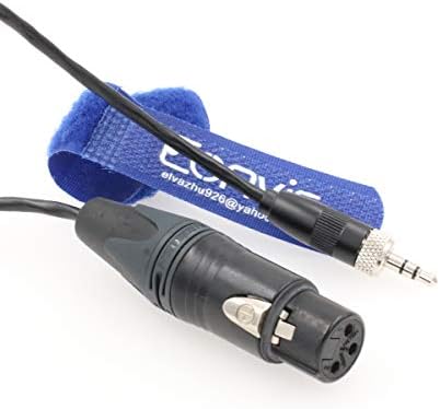 Eonvic заклучување од 3,5 mm до XLR 3 Pin Femaleенски микрофон аудио кабел за Sony UWP D11 UTX-B03 предавател 50см