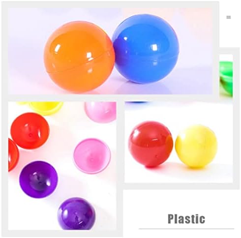 Зеродеко 100 парчиња пластични лотари топки бинго игра топки томболи топки за забави лотариски топки празнични материјали за резерви за Божиќна