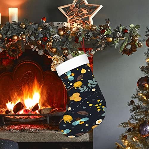 Аугенски Божиќни чорапи саќе мед пчела двострана камин што виси чорапи