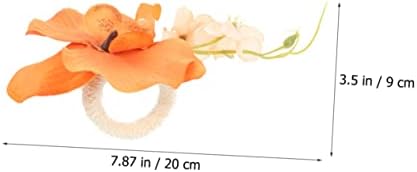 Besportble 10 парчиња салфетка тока портокалова фаланопсис украсете свилен цвет