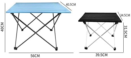 Масичка за кампување со преклопување на YFYYJ, преносни странични табели за кампување со алуминиумска маса, за патување, пикник, на