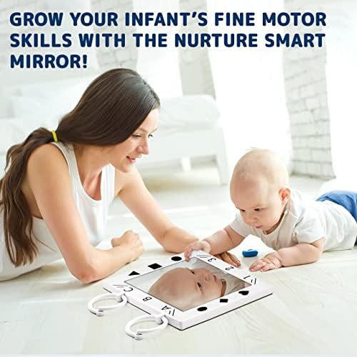 Негувајте Паметно Огледало За Бебиња, Доктор Дизајниран Големо Креветче, Подно Или Ѕидно Огледало За Бебиња - Високи Сензорни Играчки За Бебиња-Промовира